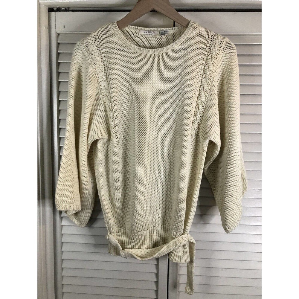 Vintage Cassidy Women’s Large Sweater With Belt